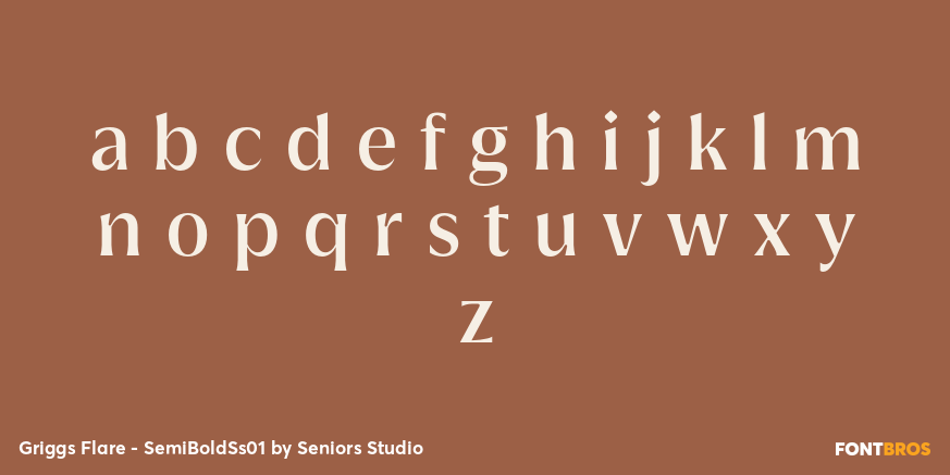 Griggs Flare - SemiBoldSs01 Font Poster #3