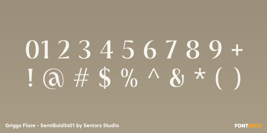 Griggs Flare - SemiBoldSs01 Font Poster #4