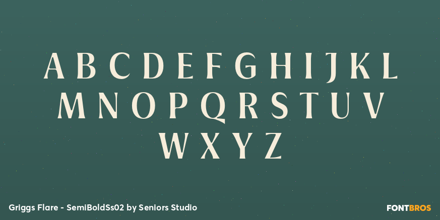 Griggs Flare - SemiBoldSs02 Font Poster #2
