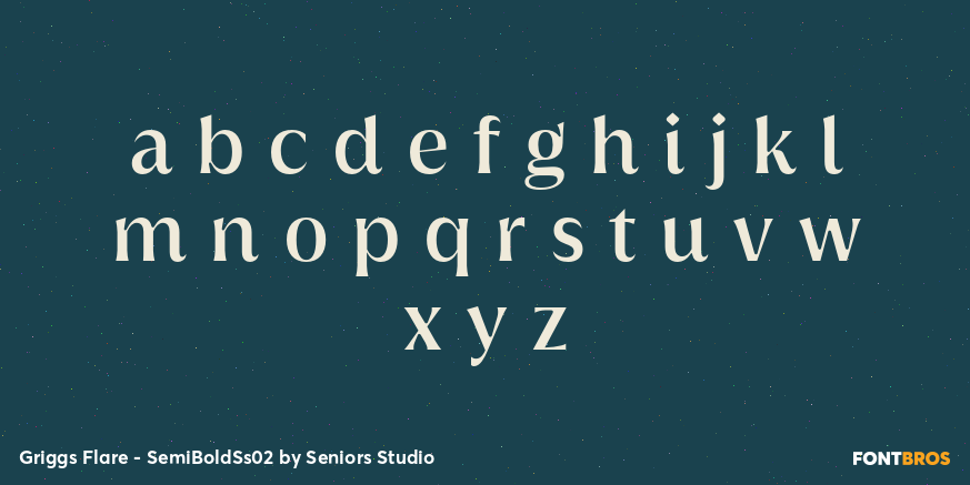 Griggs Flare - SemiBoldSs02 Font Poster #3