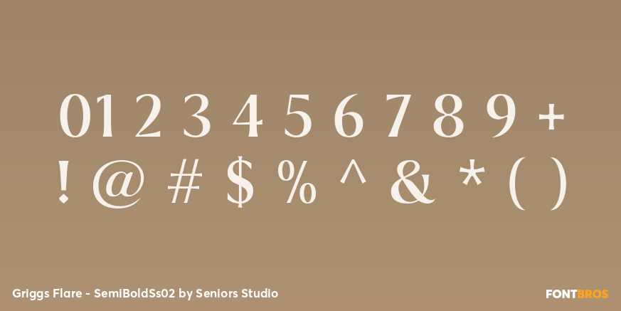 Griggs Flare - SemiBoldSs02 Font Poster #4