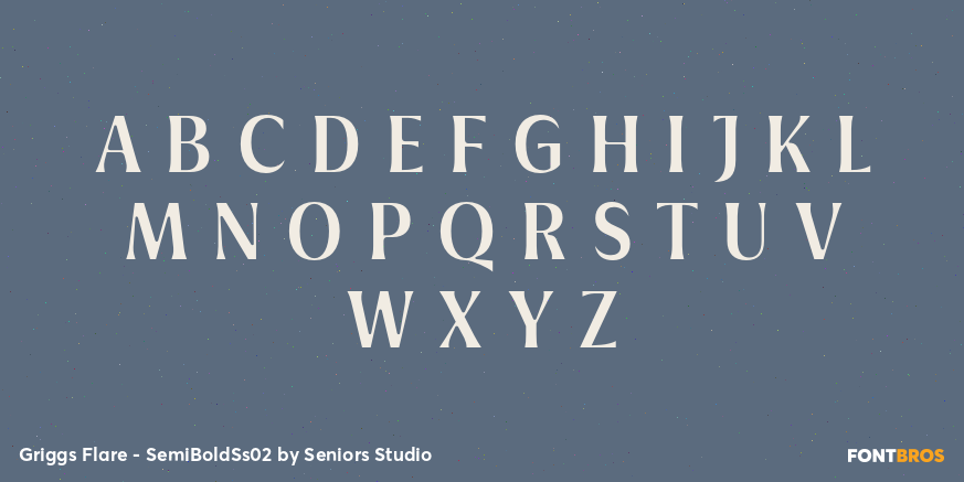 Griggs Flare - SemiBoldSs02 Font Poster #1
