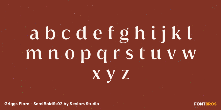 Griggs Flare - SemiBoldSs02 Font Poster #1