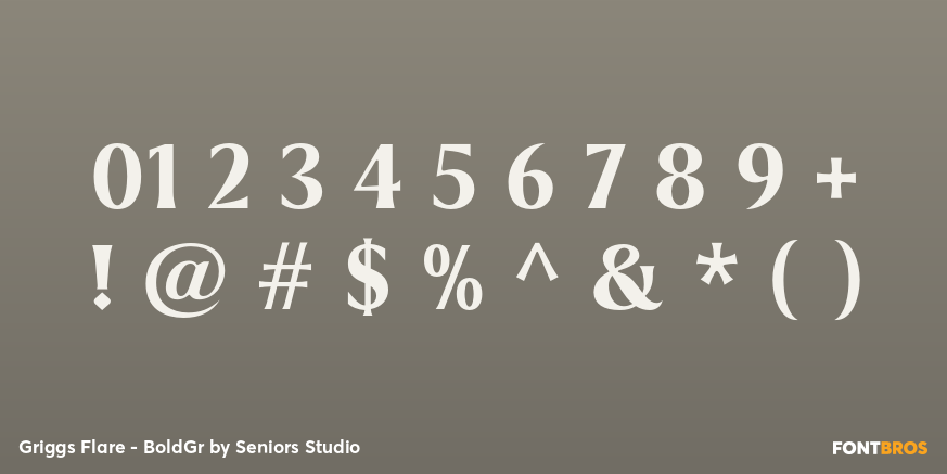 Griggs Flare - BoldGr Font Poster #4