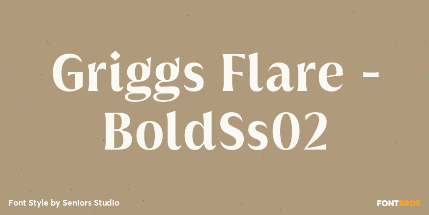 Griggs Flare - BoldSs02 Font Poster #1