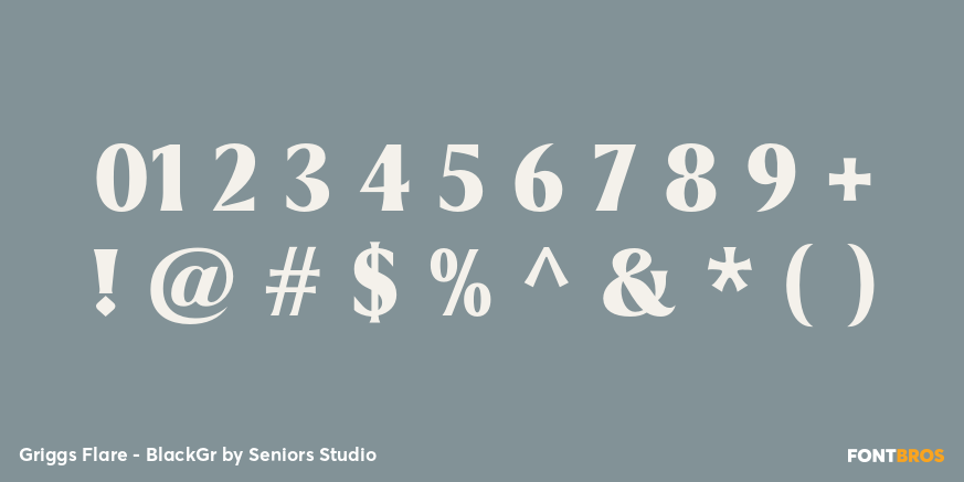 Griggs Flare - BlackGr Font Poster #1