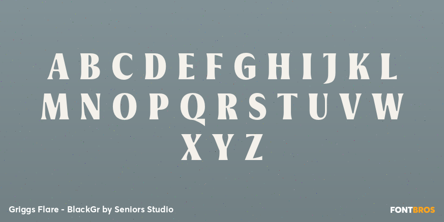 Griggs Flare - BlackGr Font Poster #1