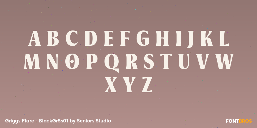 Griggs Flare - BlackGrSs01 Font Poster #2
