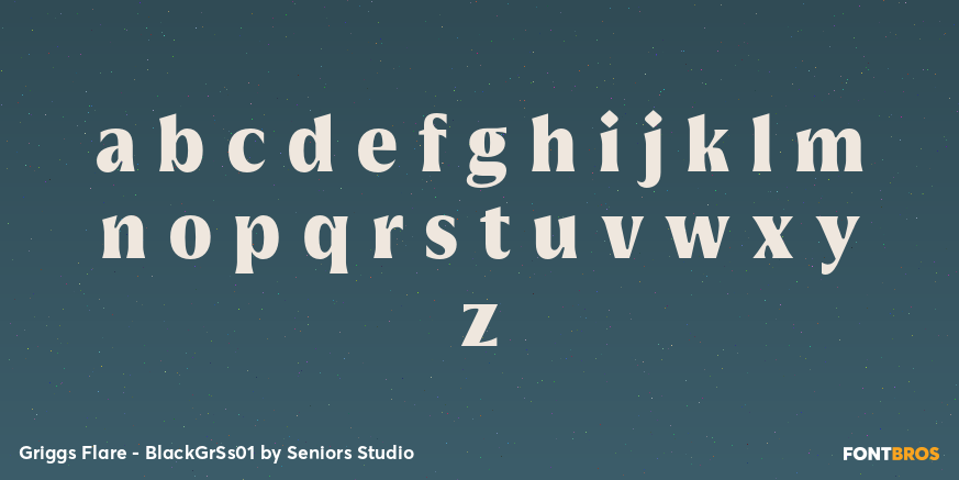 Griggs Flare - BlackGrSs01 Font Poster #3