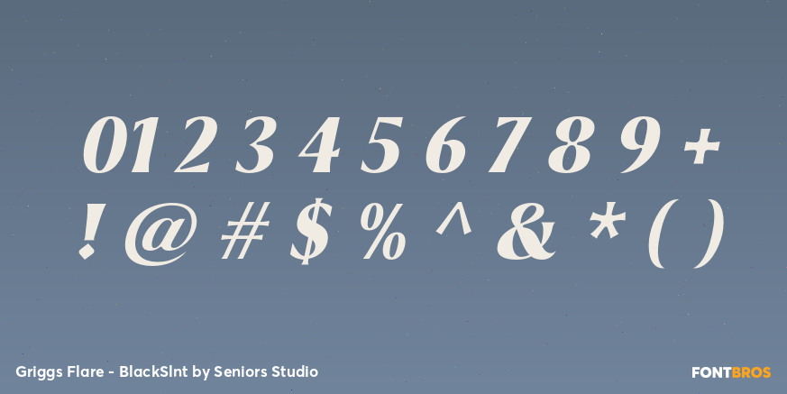 Griggs Flare - BlackSlnt Font Poster #4