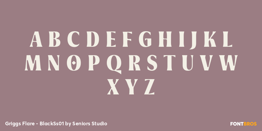 Griggs Flare - BlackSs01 Font Poster #2
