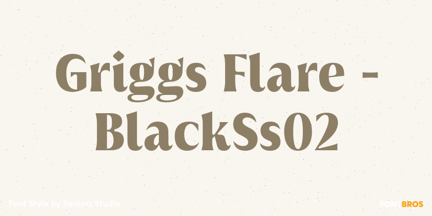 Griggs Flare - BlackSs02 Font Poster #1