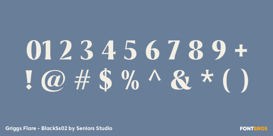 Griggs Flare - BlackSs02 Font Poster #1