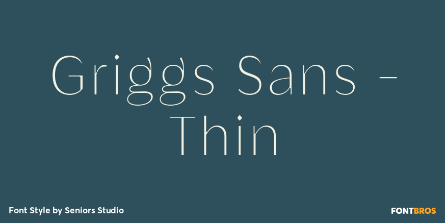 Griggs Sans - Thin Font Poster #1