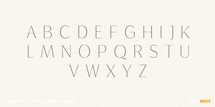 Griggs Sans - Thin Font Poster #2