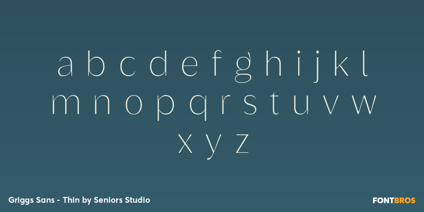 Griggs Sans - Thin Font Poster #3