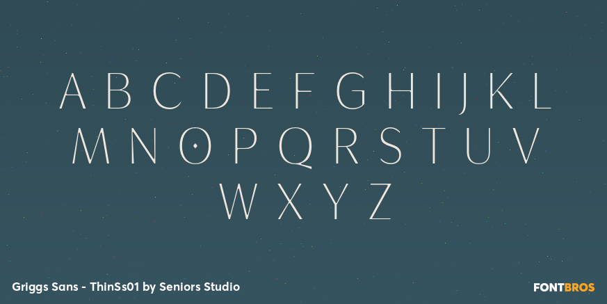 Griggs Sans - ThinSs01 Font Poster #2
