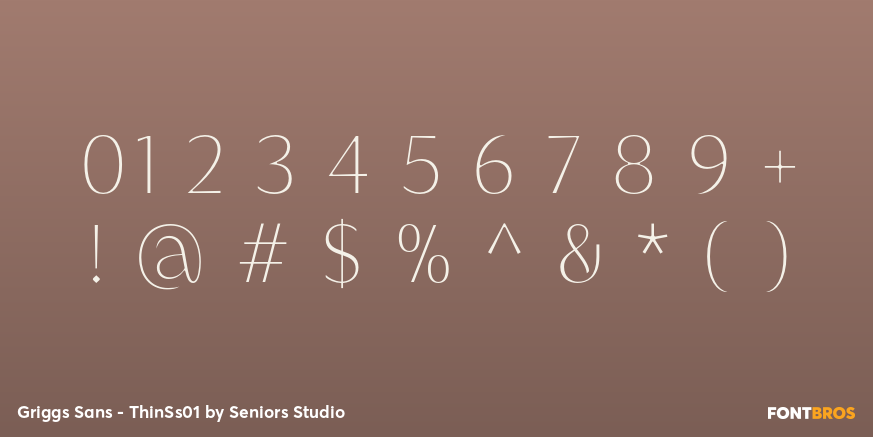 Griggs Sans - ThinSs01 Font Poster #4