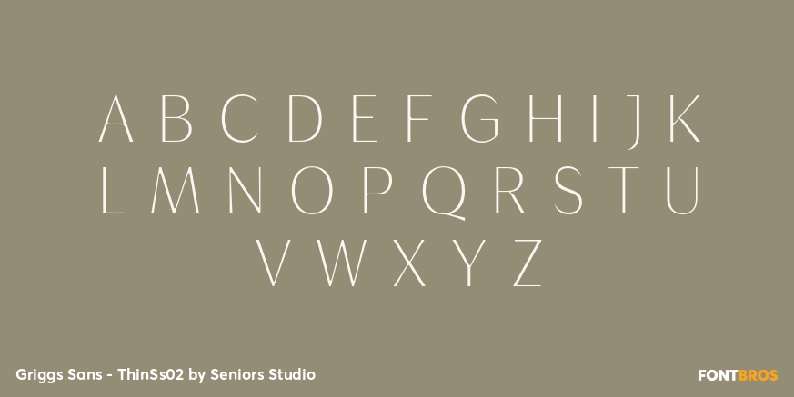 Griggs Sans - ThinSs02 Font Poster #2