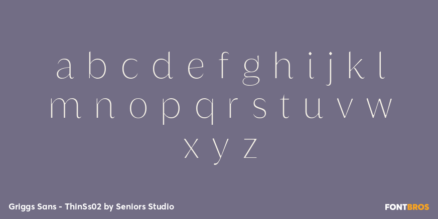 Griggs Sans - ThinSs02 Font Poster #3