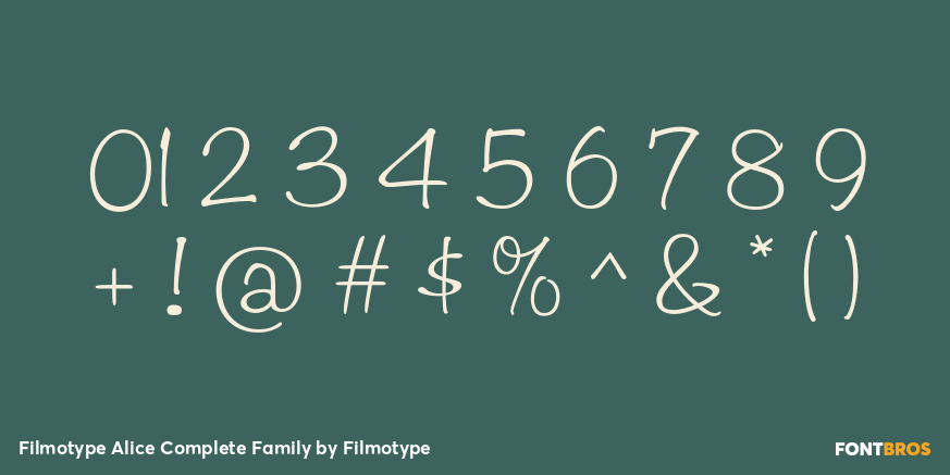 Filmotype Alice Complete Family Font Poster #1