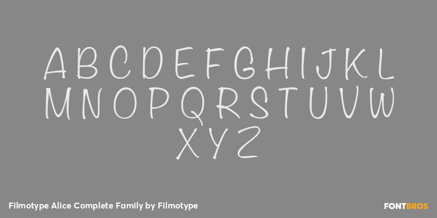 Filmotype Alice Complete Family Font Poster #1