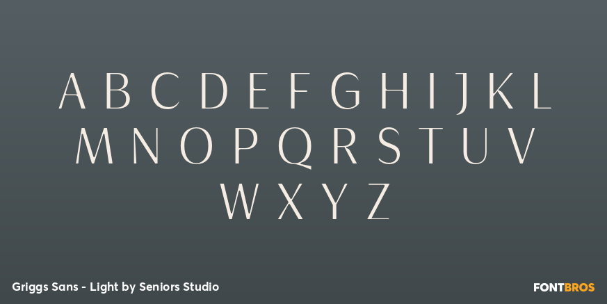 Griggs Sans - Light Font Poster #1