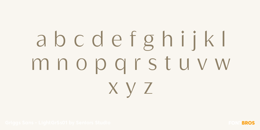 Griggs Sans - LightGrSs01 Font Poster #1