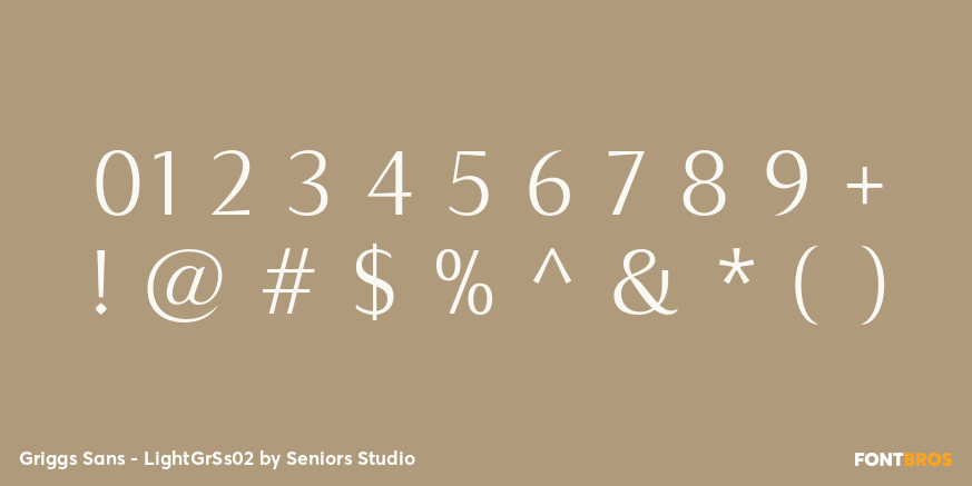 Griggs Sans - LightGrSs02 Font Poster #1