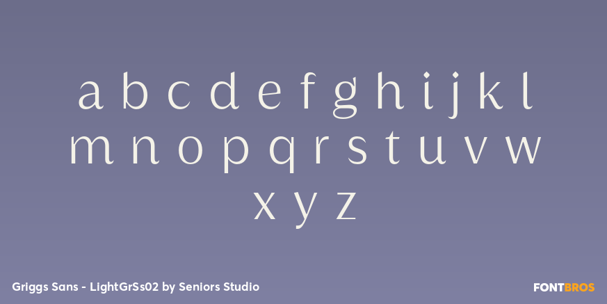 Griggs Sans - LightGrSs02 Font Poster #1