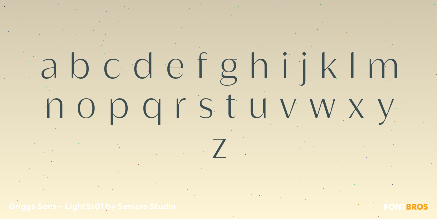 Griggs Sans - LightSs01 Font Poster #3
