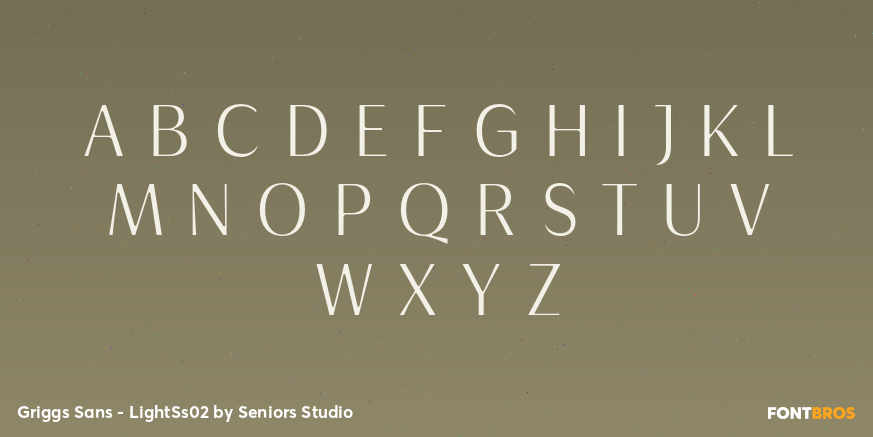 Griggs Sans - LightSs02 Font Poster #2