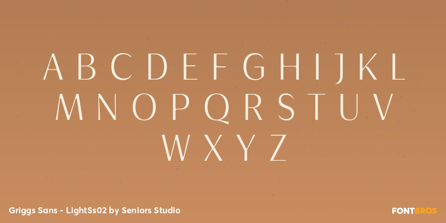 Griggs Sans - LightSs02 Font Poster #1