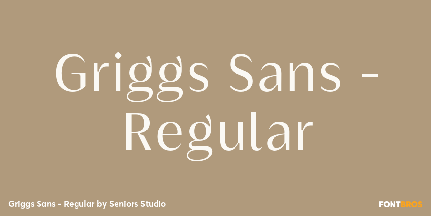 Griggs Sans - Regular Font Poster #1