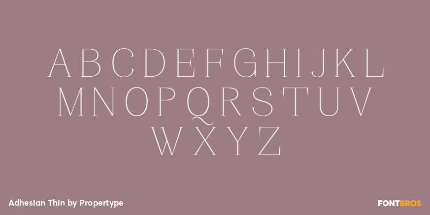 Adhesian Thin Font Poster #2