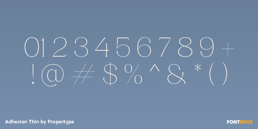 Adhesian Thin Font Poster #4