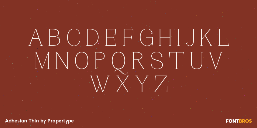Adhesian Thin Font Poster #2