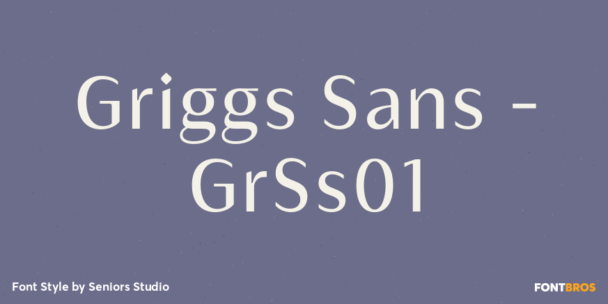 Griggs Sans - GrSs01 Font Poster #1