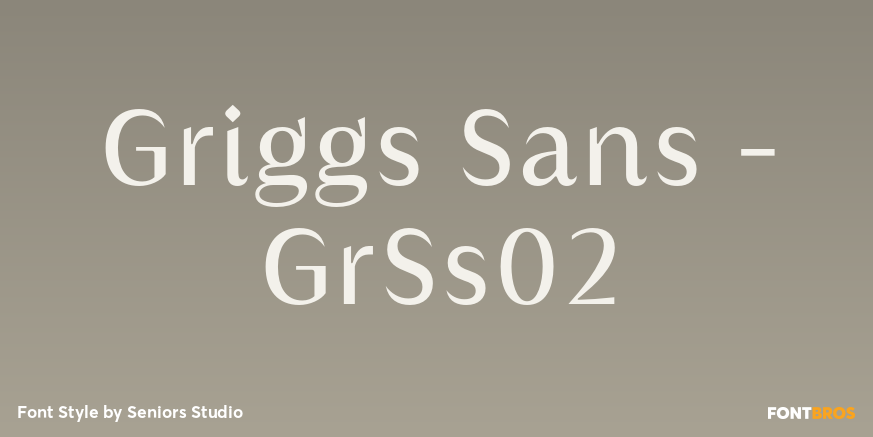 Griggs Sans - GrSs02 Font Poster #1