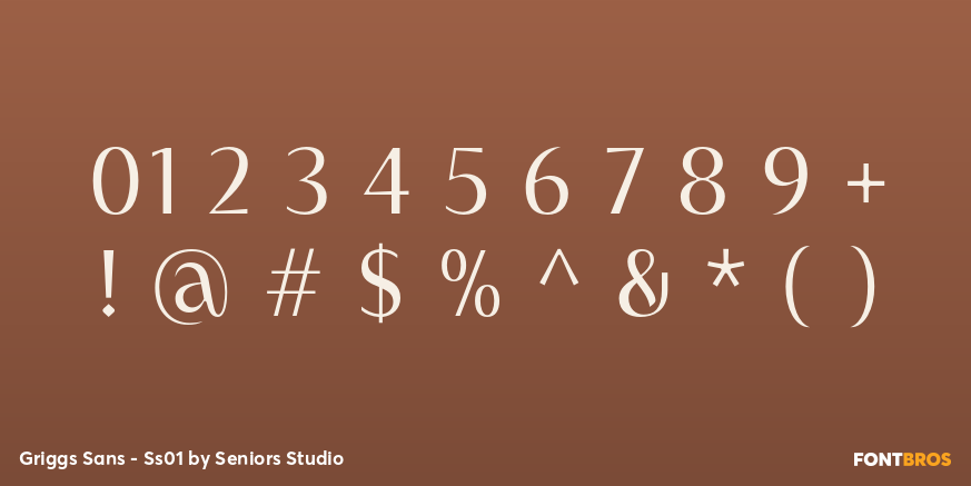 Griggs Sans - Ss01 Font Poster #1