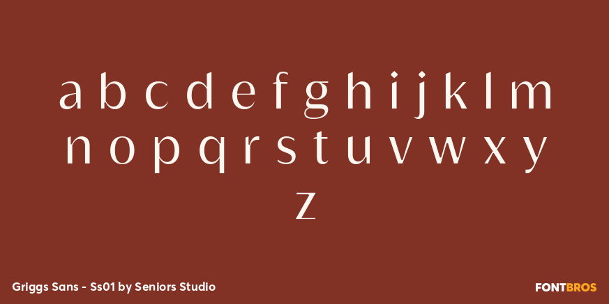 Griggs Sans - Ss01 Font Poster #3