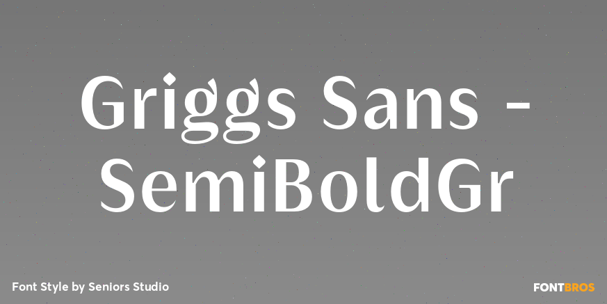 Griggs Sans - SemiBoldGr Font Poster #1