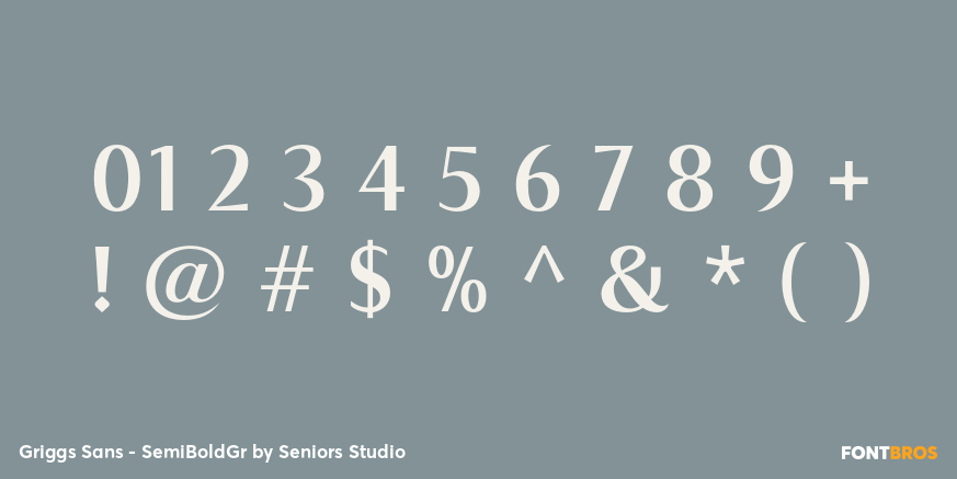 Griggs Sans - SemiBoldGr Font Poster #1