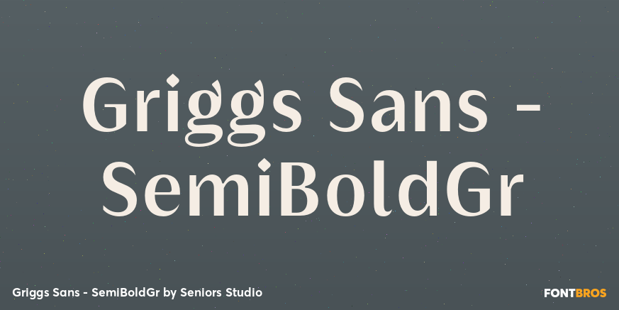Griggs Sans - SemiBoldGr Font Poster #1