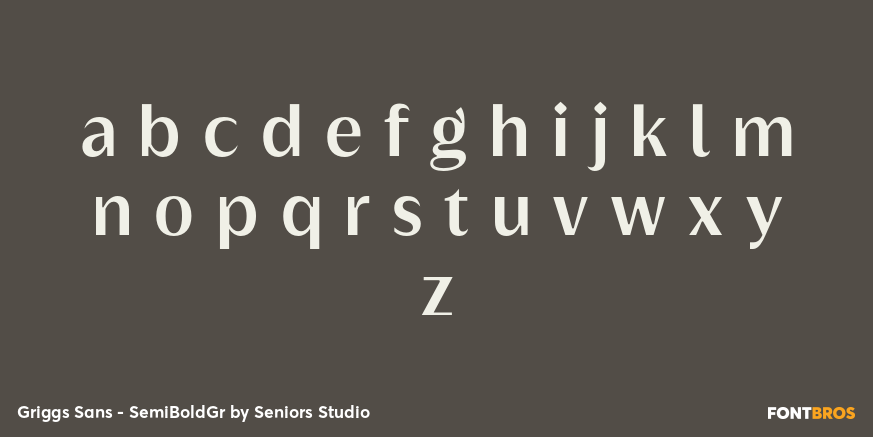 Griggs Sans - SemiBoldGr Font Poster #1