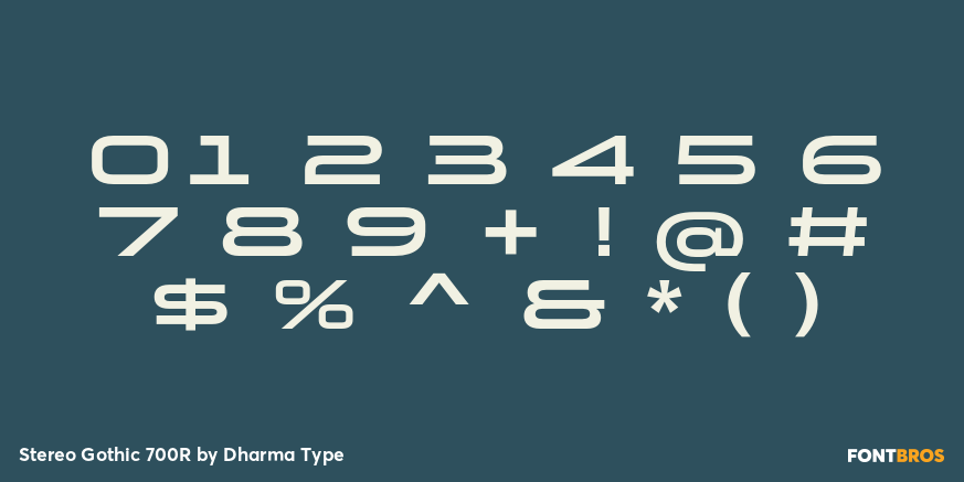 Stereo Gothic 700R Font Poster #4