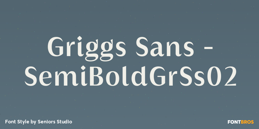 Griggs Sans - SemiBoldGrSs02 Font Poster #1