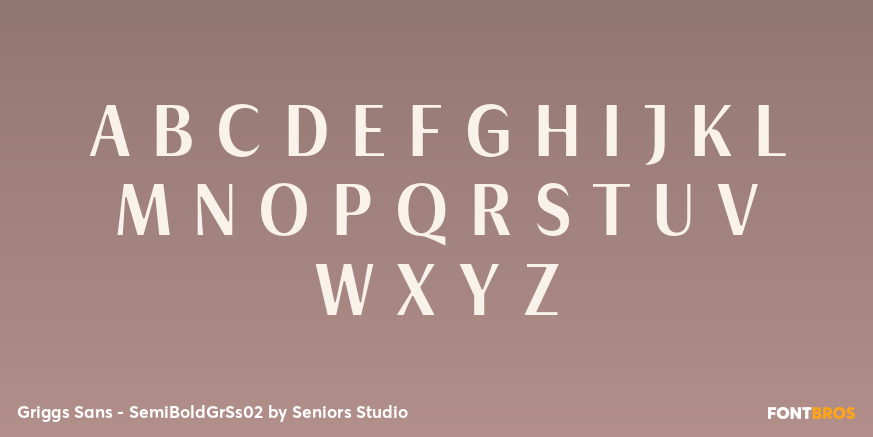 Griggs Sans - SemiBoldGrSs02 Font Poster #2