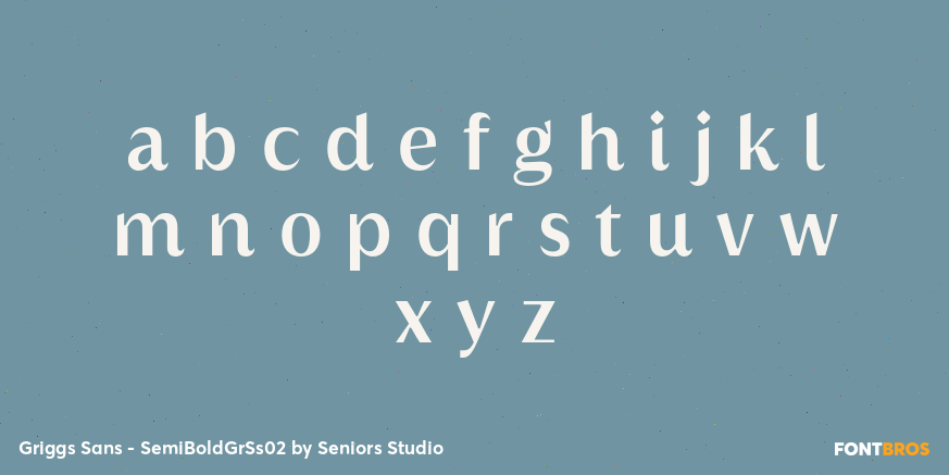 Griggs Sans - SemiBoldGrSs02 Font Poster #3