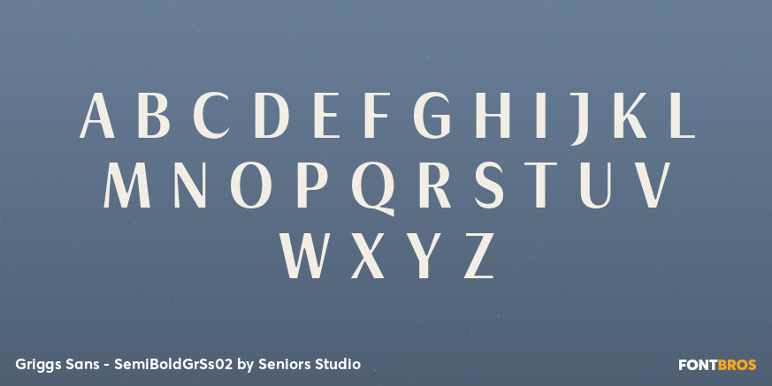 Griggs Sans - SemiBoldGrSs02 Font Poster #1